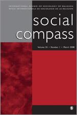 The cover of A forthcoming issue of the journal Social Compass