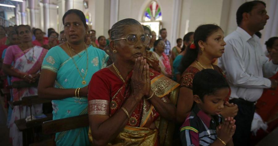 A worship group in India