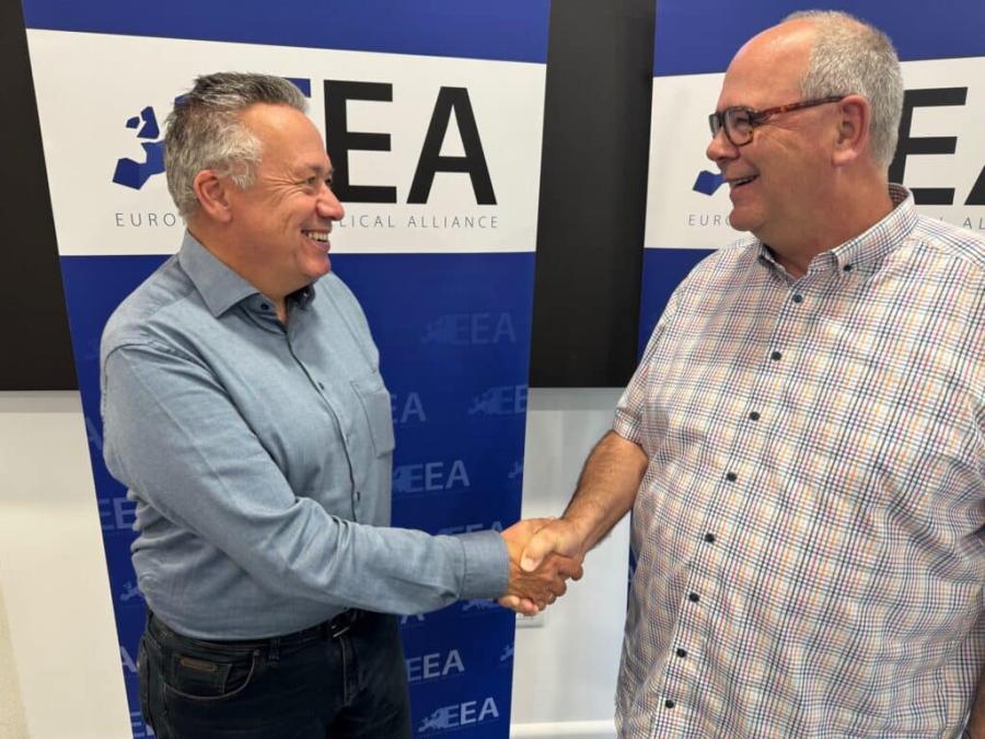Two men shaking hands